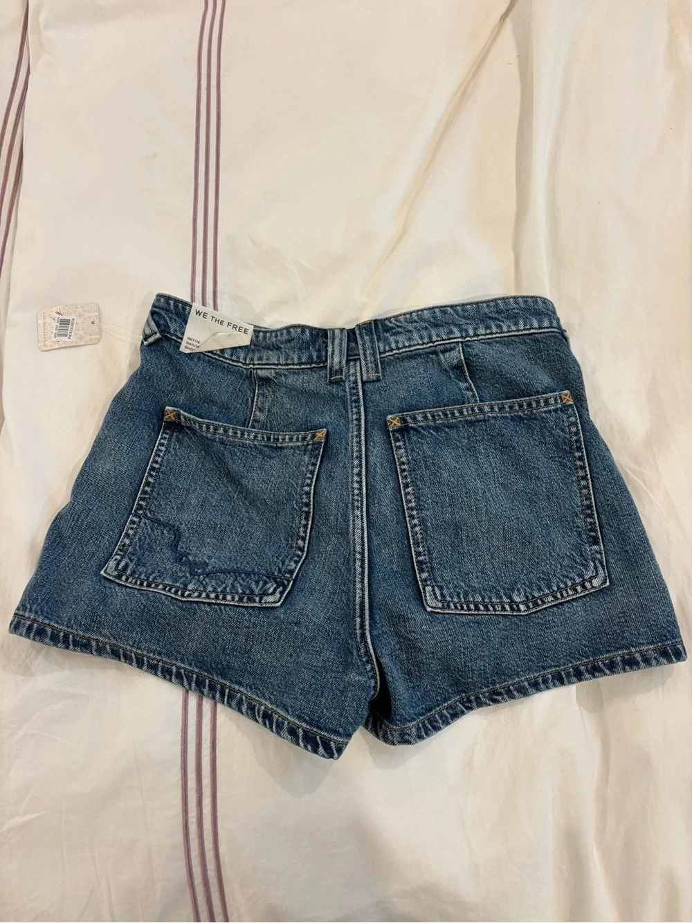 Blue denim free people jean shorts